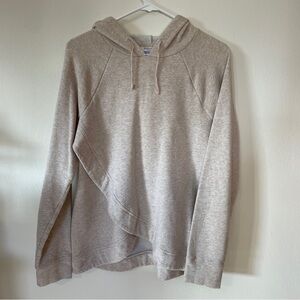 Motherhood Maternity Beige Nursing Fleece Lined Hoodie size M